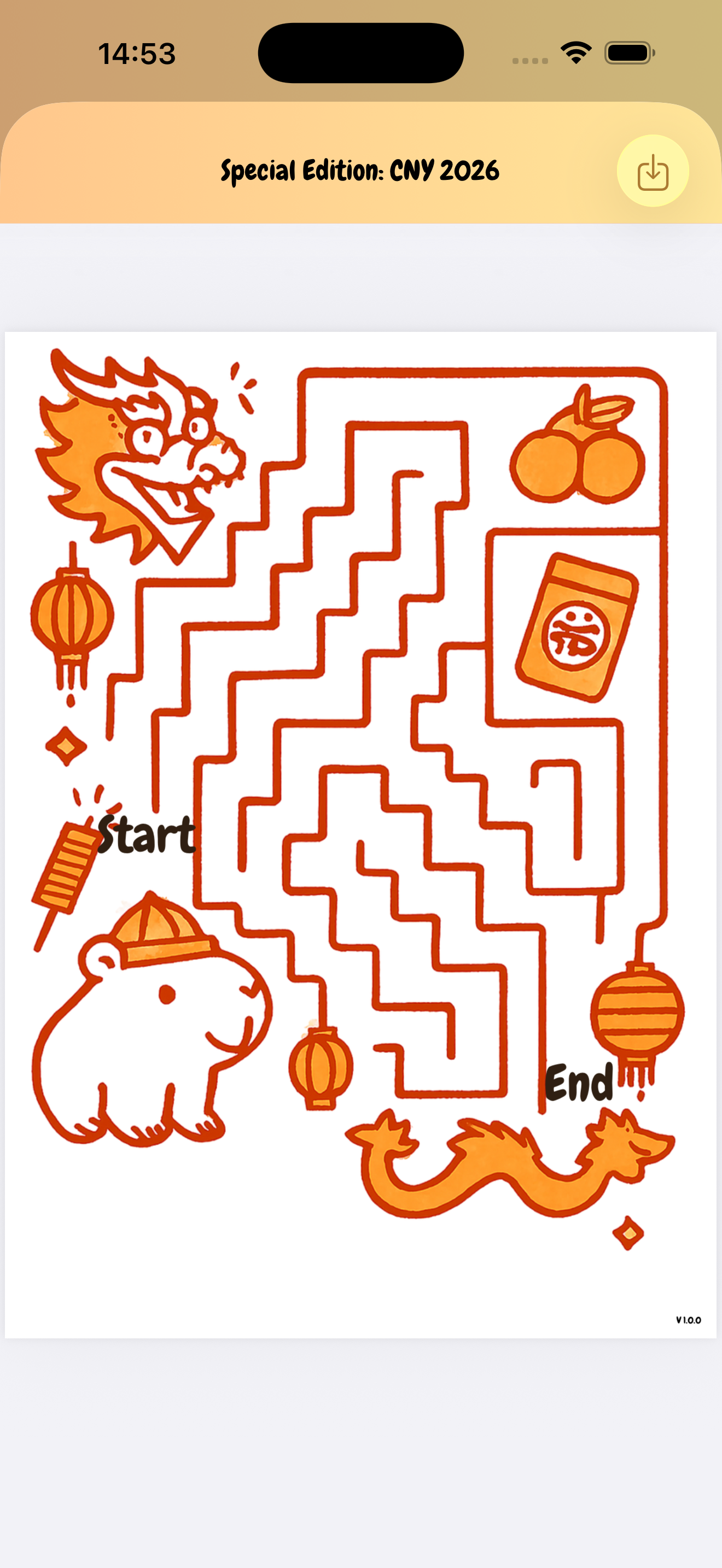 Special Edition CNY 2026 maze activity